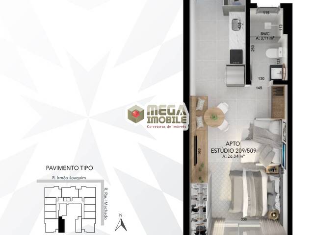 #3746 - Apartamento para Venda em Florianópolis - SC