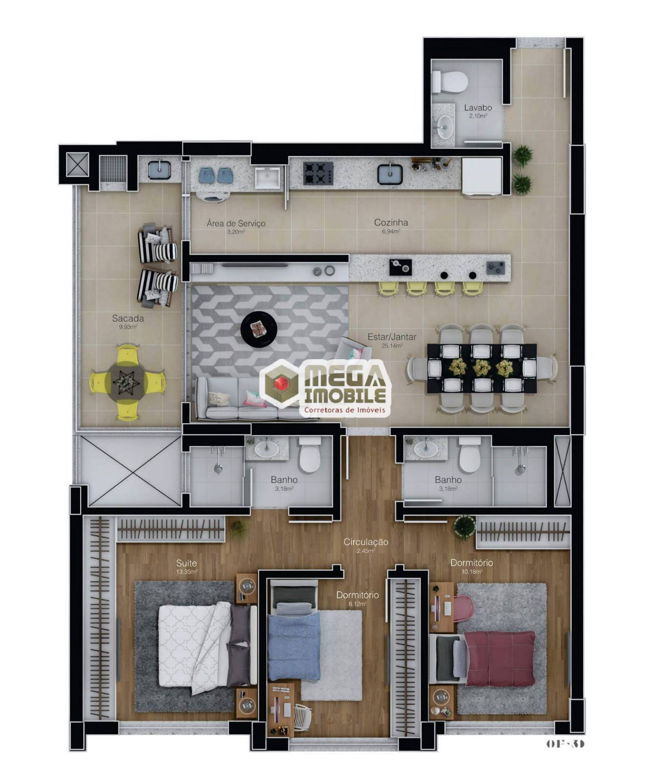 Apartamento à venda com 3 quartos, 102m² - Foto 17