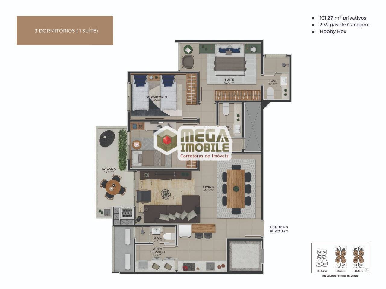 Apartamento à venda com 3 quartos, 108m² - Foto 12