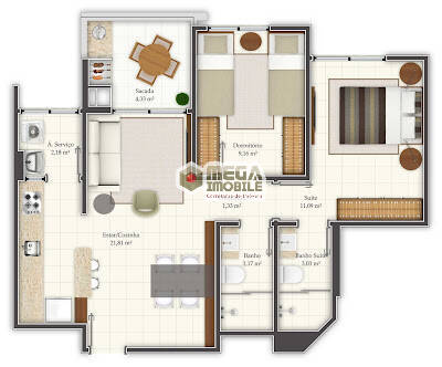 Apartamento, 2 quartos, 69 m² - Foto 30