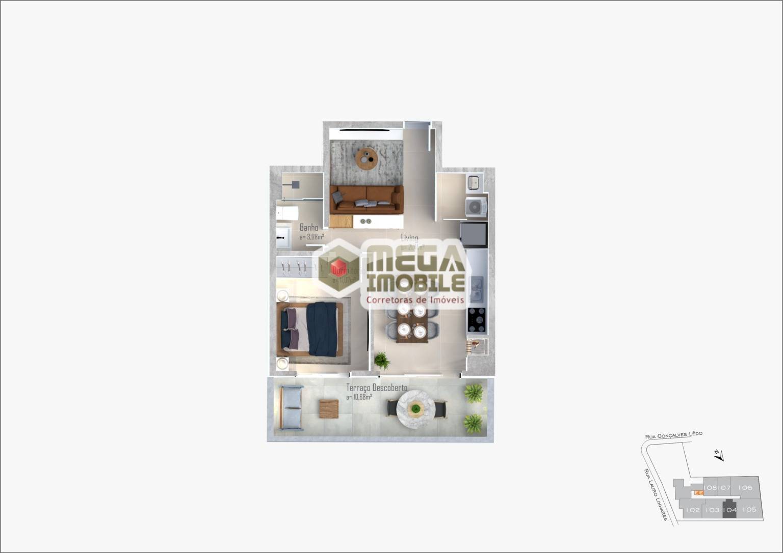 Apartamento, 1 quarto, 38 m² - Foto 20